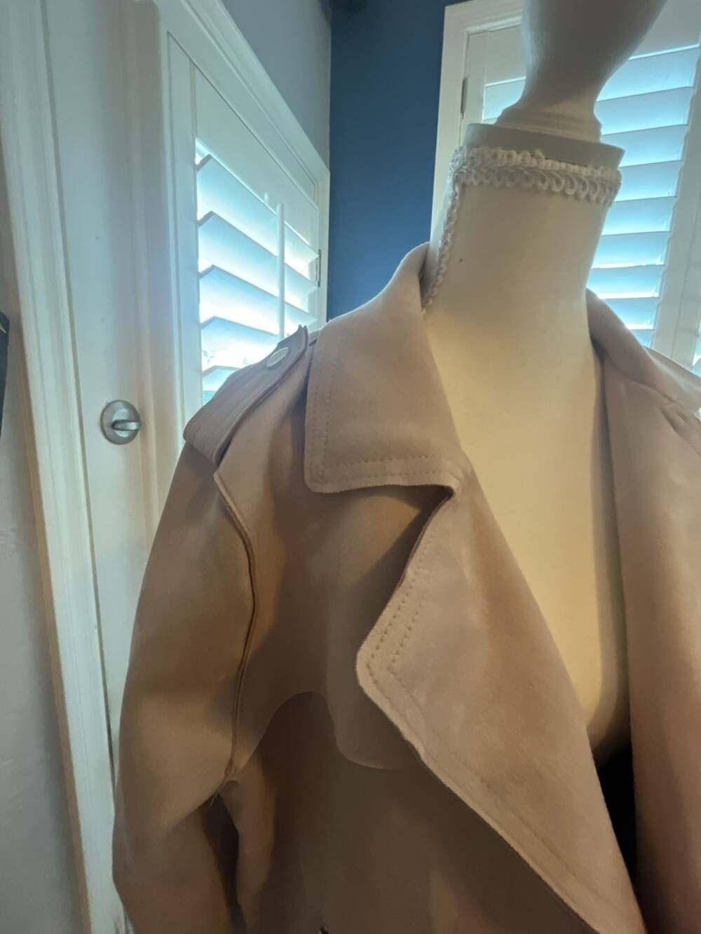 Philosophy Republic Clothing Taupe Faux Suede Moto Jacket Size L - Picture 2 of 7
